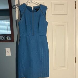 J. Crew Textured Blue Mini Dress